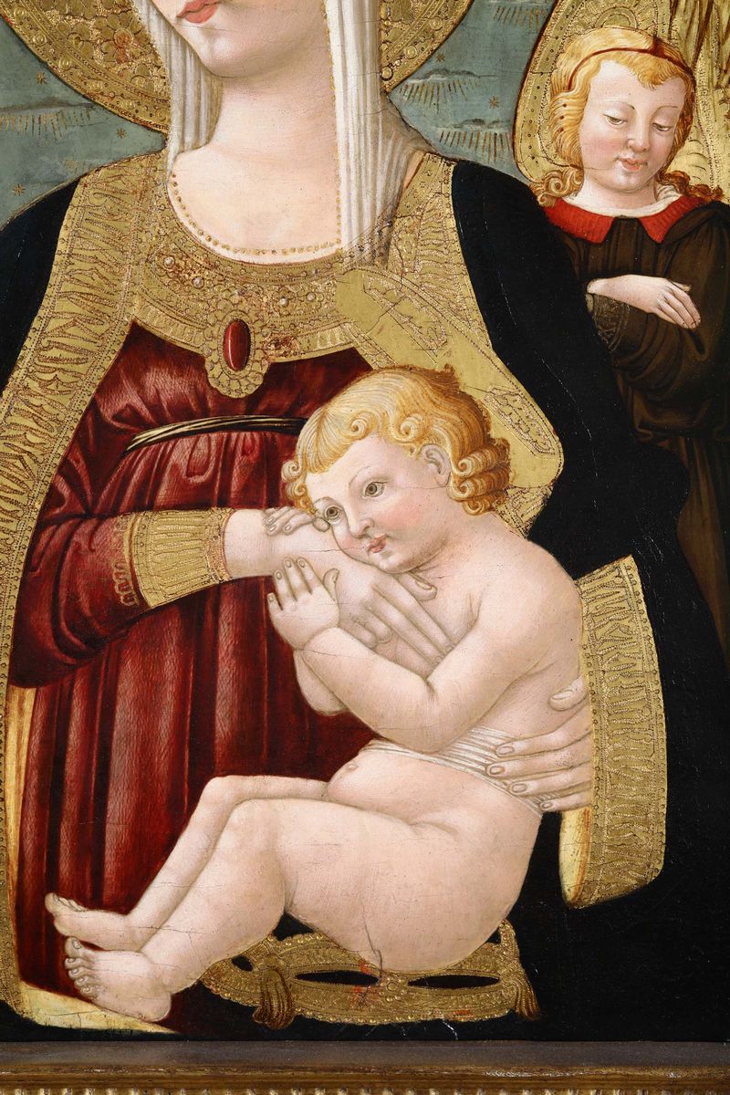 Neri di Bicci (firenze 1418/1420 - 1492)madonna Col Bambino