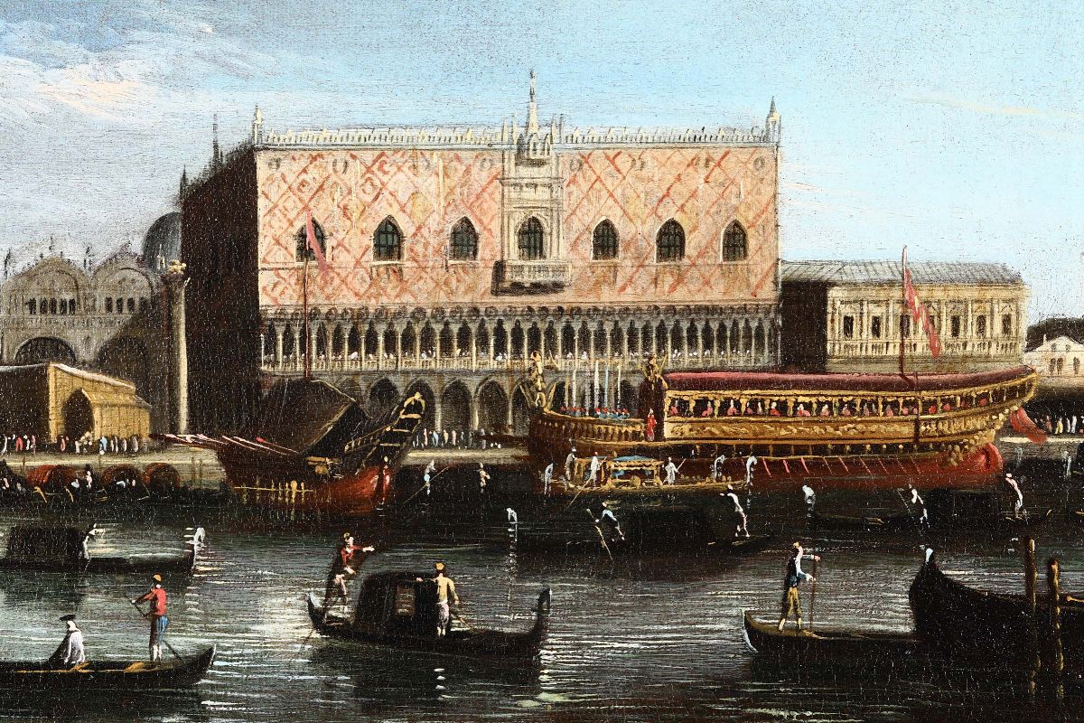 Apollonio Domenichini, Maestro della Fondazione Langmatt (venezia, Attivo 1740-1770)veduta di Pia...