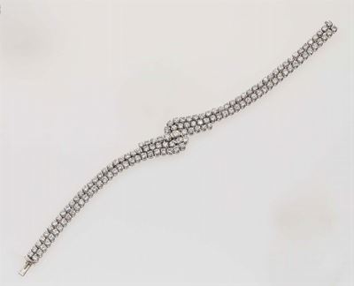 Bracciale con Diamanti Taglio Brillante
