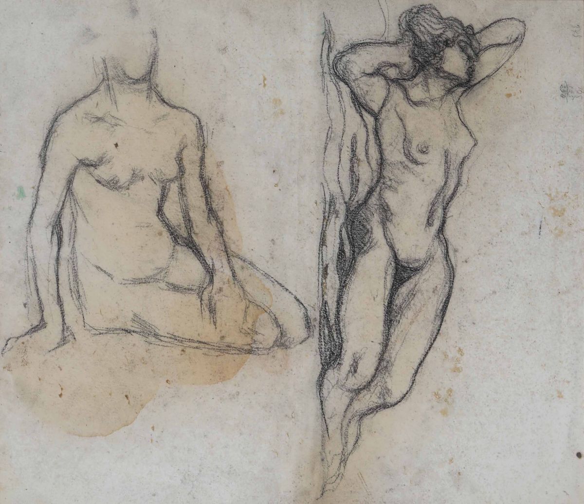 Rubaldo Merello (1872-1922), Attribuito Anudi Femminili, Fronte e Retro