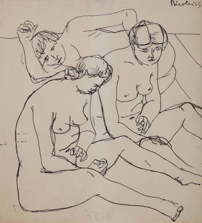 Renato Birolli (1905-1959) Nudi femminili  - Auction 19th and 20th Century Paintings - Cambi Casa d'Aste