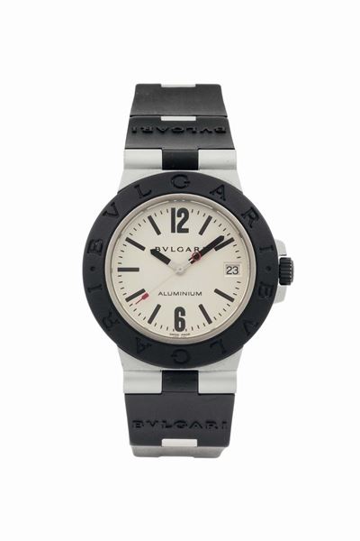 Bulgari, Alluminium, Ref. al 38a, Orologio da Polso, Automatico, Impermeabile, in Alluminio con D...