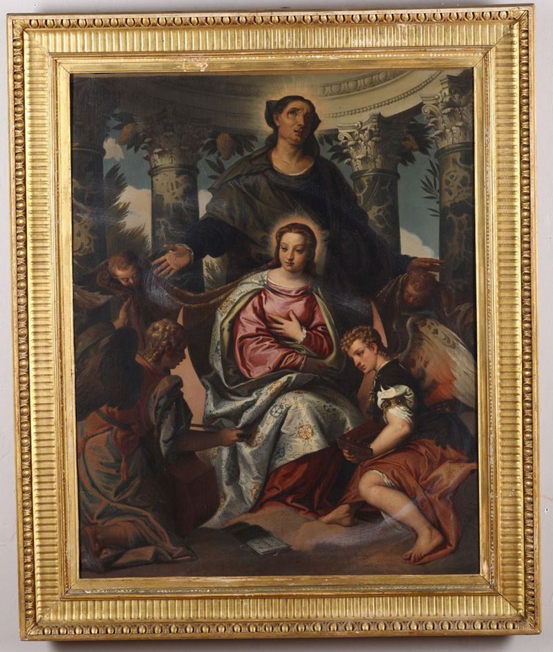 Pittore della fine del XIX secolo Assunzione della Vergine  - Auction Fine Art - Cambi Casa d'Aste