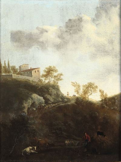 Isaac De Moucheron (amsterdam 1667 - 1744)paesaggio