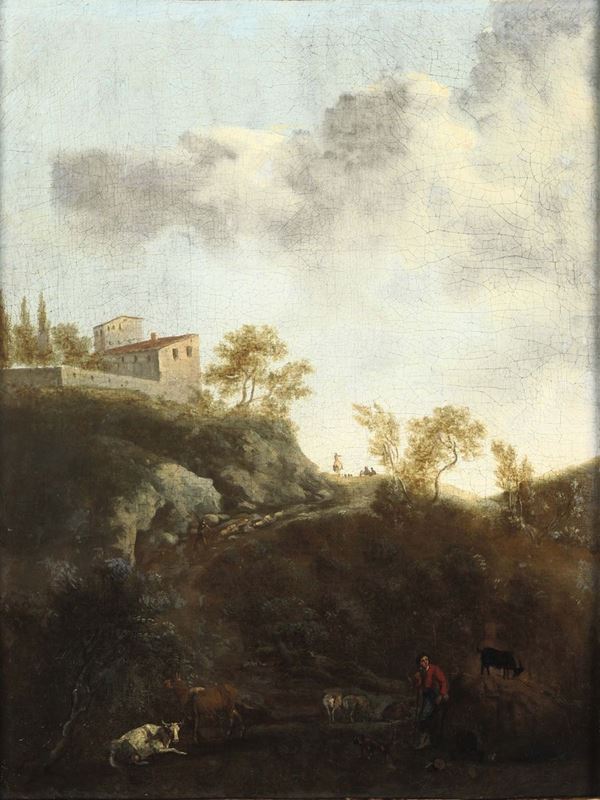 Isaac de Moucheron (Amsterdam 1667 - 1744) Paesaggio