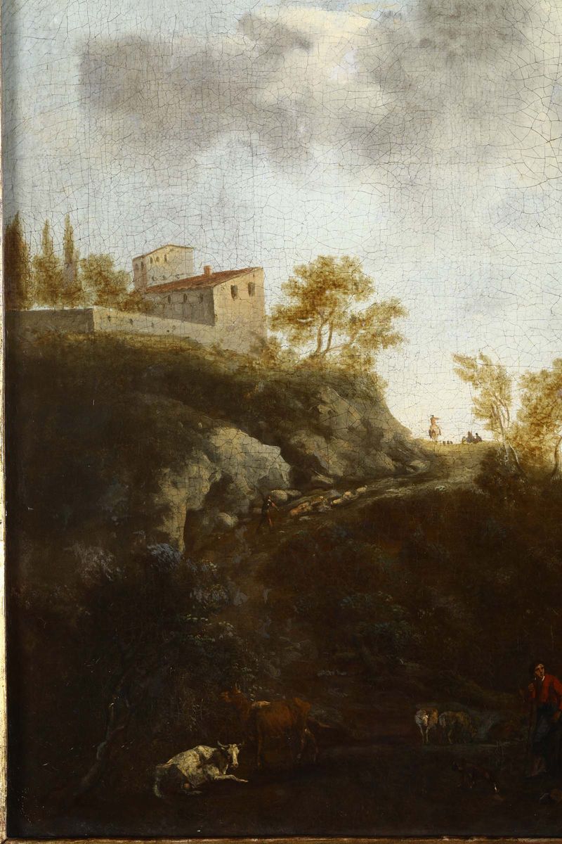 Isaac De Moucheron (amsterdam 1667 - 1744)paesaggio