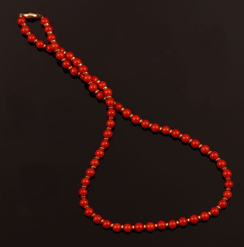 Coral necklace  - Auction Fine Coral Jewels - Cambi Casa d'Aste