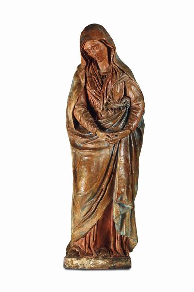 Madonna Piangente, Scultore Bolognese della Fine del XVII - Inizi XVIII Secolo