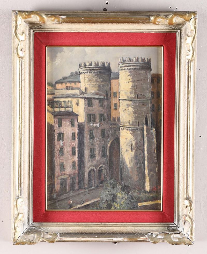 Ettore Morteo (Alassio 1874 - Genova 1939) Porta Soprana  - Auction Asta a Tempo antiquariato - II - Cambi Casa d'Aste