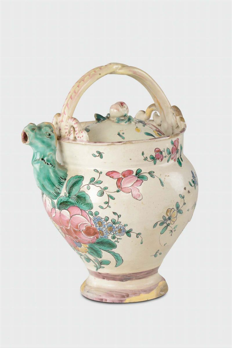 Boccale Savona, Manifattura di Giacomo Boselli, ultimo quarto del XVIII secolo  - Asta Asta a Tempo Ceramiche - III - Cambi Casa d'Aste