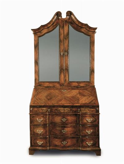 Trumeau Lastronato in Palissandro con Filettature in Bois De Rose, Genova, 1740 Circa