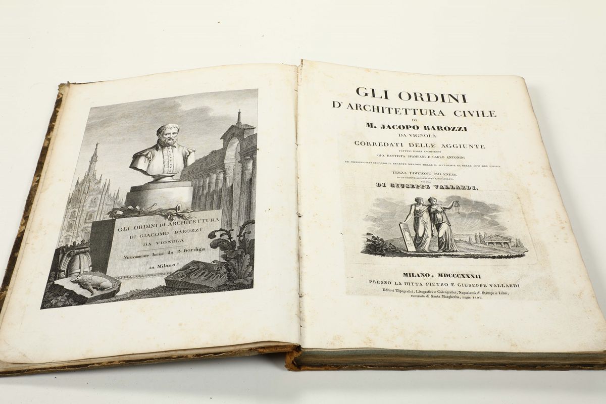 Barozzi, M.jacopogli Ordini Dell'architettura Civile..milano, Vallardi, 1832