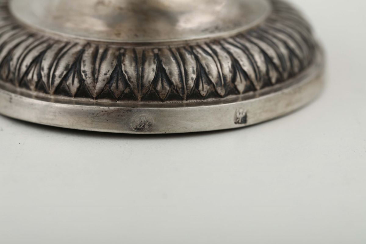 Versatoio in Argento Fuso, Sbalzato e Cesellato, Probabilmente Germania, Fine XVIII Secolo.