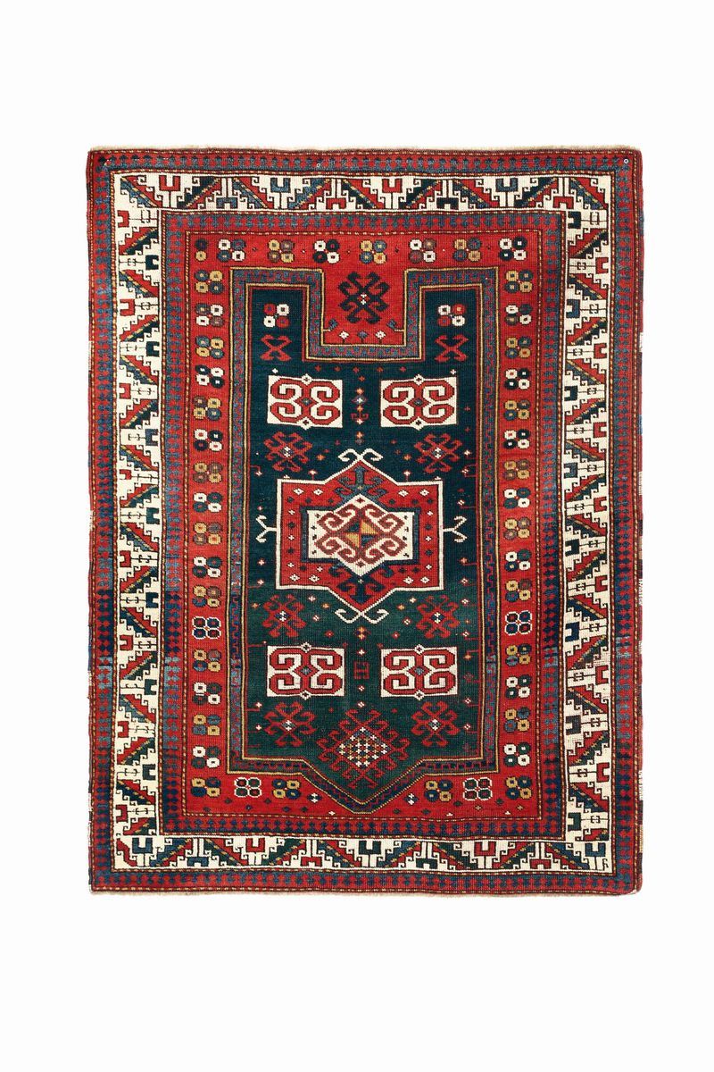 Tappeto caucasico Kazak a preghiera fine XIX secolo  - Auction Fine Carpets - Cambi Casa d'Aste