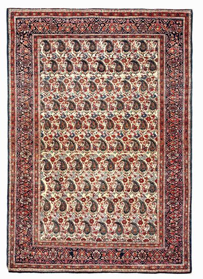 Tappeto Persiano Keshan Dabir, Fine XIX Secolo