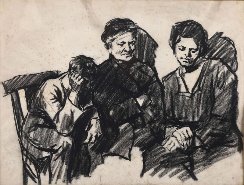 Dante Conte (1885-1919) Le tre età  - Auction 19th and 20th Century Paintings - Cambi Casa d'Aste