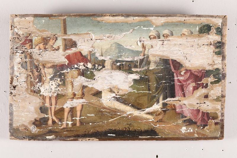 Scuola del XVII secolo Paesaggio con figure  - Asta Asta a Tempo antiquariato - II - Cambi Casa d'Aste