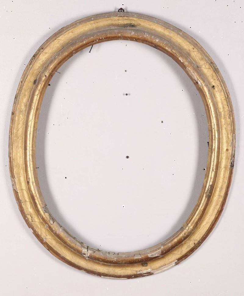 Cornice dorata ovale  - Auction Asta a Tempo antiquariato - II - Cambi Casa d'Aste