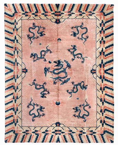 Tappeto Cinese Seconda Meta XIX Secolo