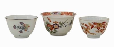 Tre Tazzine Meissen, 1725-1735