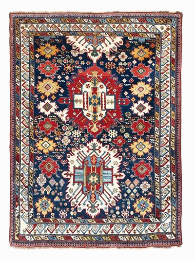 Tappeto Caucasico Shirvan Zeiwa, Fine XIX Secolo
