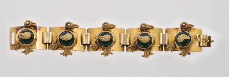 Chalcedony and gold bracelet  - Auction Fine Jewels - Cambi Casa d'Aste