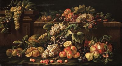 Abraham Brueghel (anversa 1631 - 1697)natura Morta di Frutta