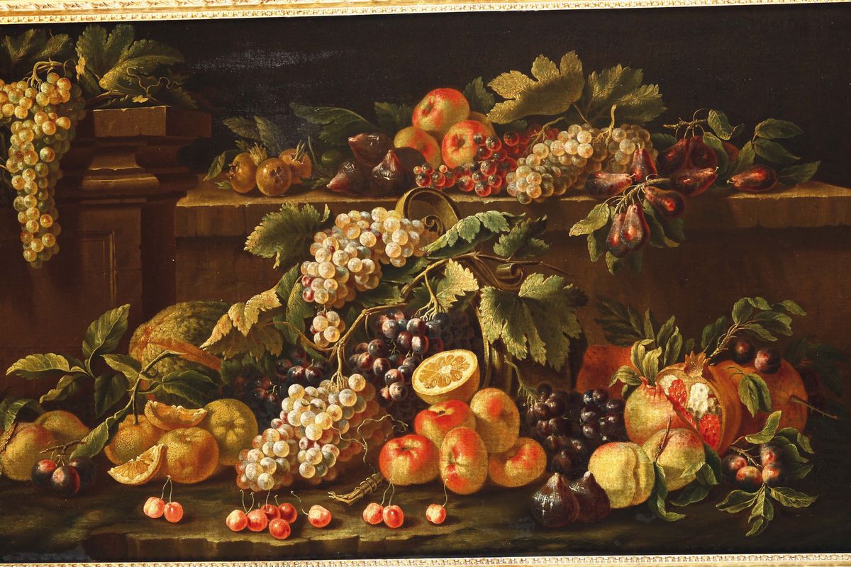 Abraham Brueghel (anversa 1631 - 1697)natura Morta di Frutta