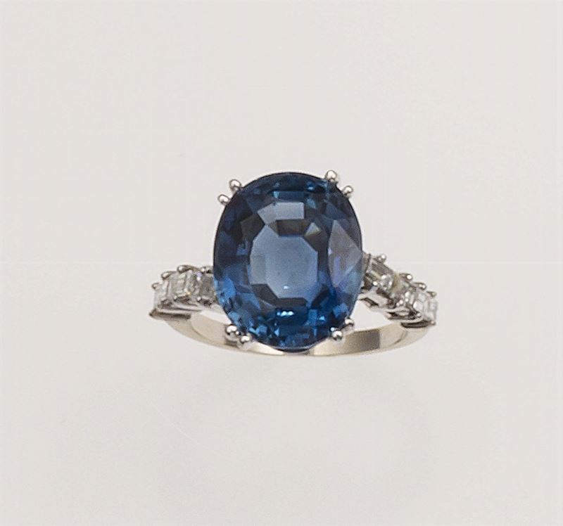 Sapphire and diamond ring  - Auction Fine Jewels - Cambi Casa d'Aste