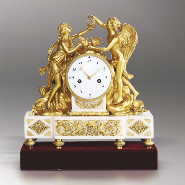 An important Louis XVI clock, Sauvajot a Paris, 1790 ca.