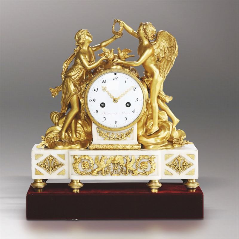 An important Louis XVI clock, Sauvajot a Paris, 1790 ca.  - Auction Antique Clocks - Cambi Casa d'Aste