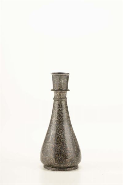 Bottiglia in Argento, Persia, XIX Secolo