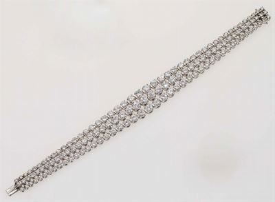 Bracciale con Diamanti Taglio Brillante per Ct 16,50 Circa