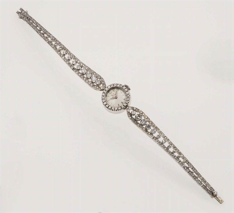 Omega. Lady's diamond-set bracelet watch  - Auction Fine Jewels - Cambi Casa d'Aste