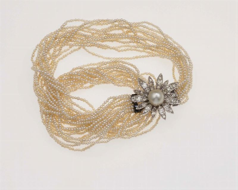 Seed pearl necklace  - Auction Fine Jewels - Cambi Casa d'Aste