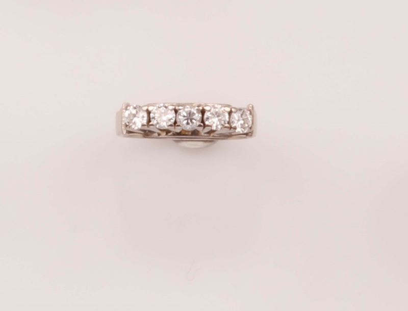 Demi rivière con diamanti taglio brillante per ct 0,50 circa  - Auction Vintage, Jewels and Watches - Cambi Casa d'Aste