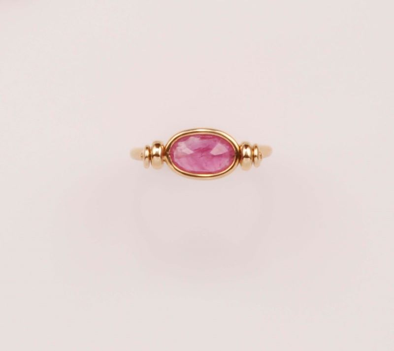Anello con rubino Burma non scaldato  - Auction Vintage, Jewels and Watches - Cambi Casa d'Aste