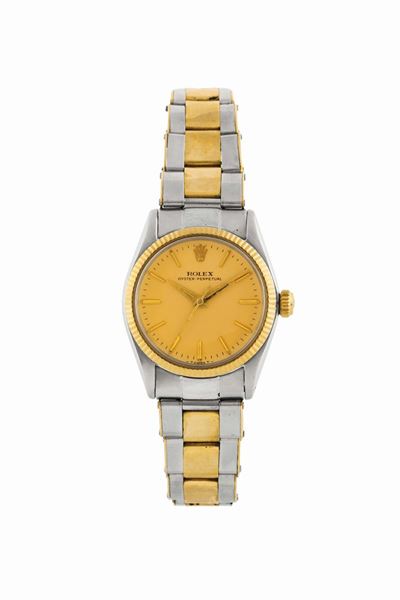 Rolex, Oyster Perpetual, Cassa No. 1016290, Ref. 6551. Orologio da Polso, in Acciaio e Oro, Imper...
