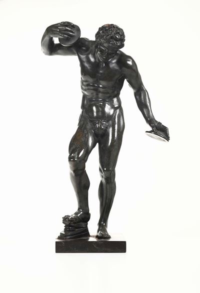 Statua in Bronzo Raffigurante Nudo Maschile, XIX Secolo