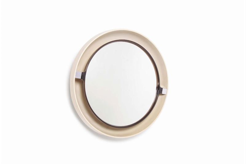 Coppia di specchiere con struttura in ABS e metallo. Specchiera in vetro.  - Asta Design - Cambi Casa d'Aste