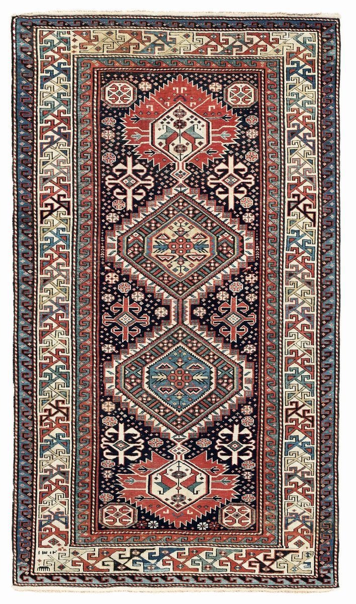 Tappeto caucasico Shirvan Kuba, fine XIX secolo  - Auction Fine Carpets - Cambi Casa d'Aste
