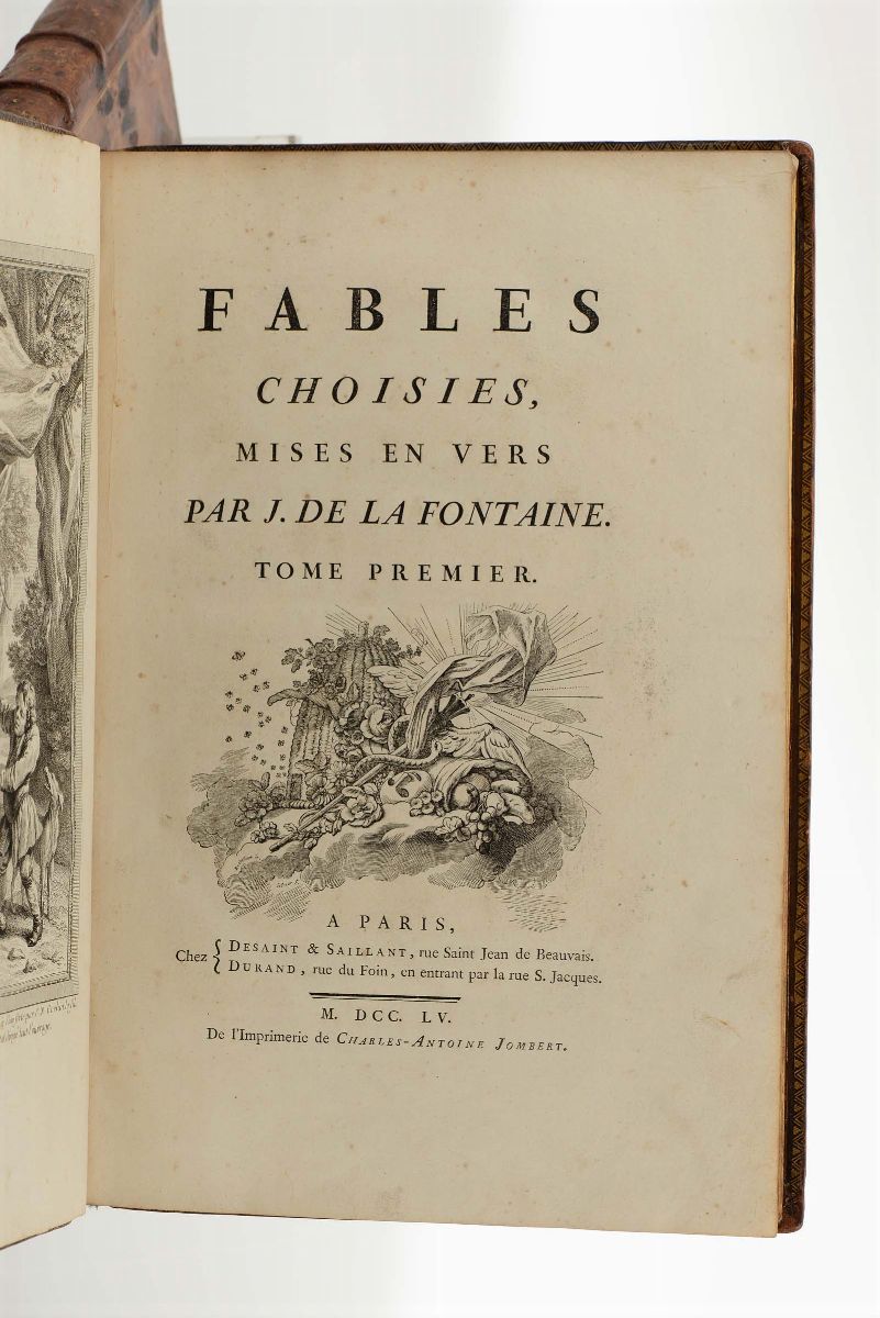 La Fontaine, Jean Defables Choisies, Mises En Vers Par J. De la Fontaine. Tome Premier [-quatrièm...