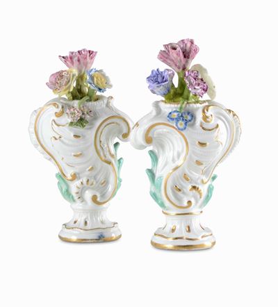 Coppia di Vasetti Meissen, 1740 Circa