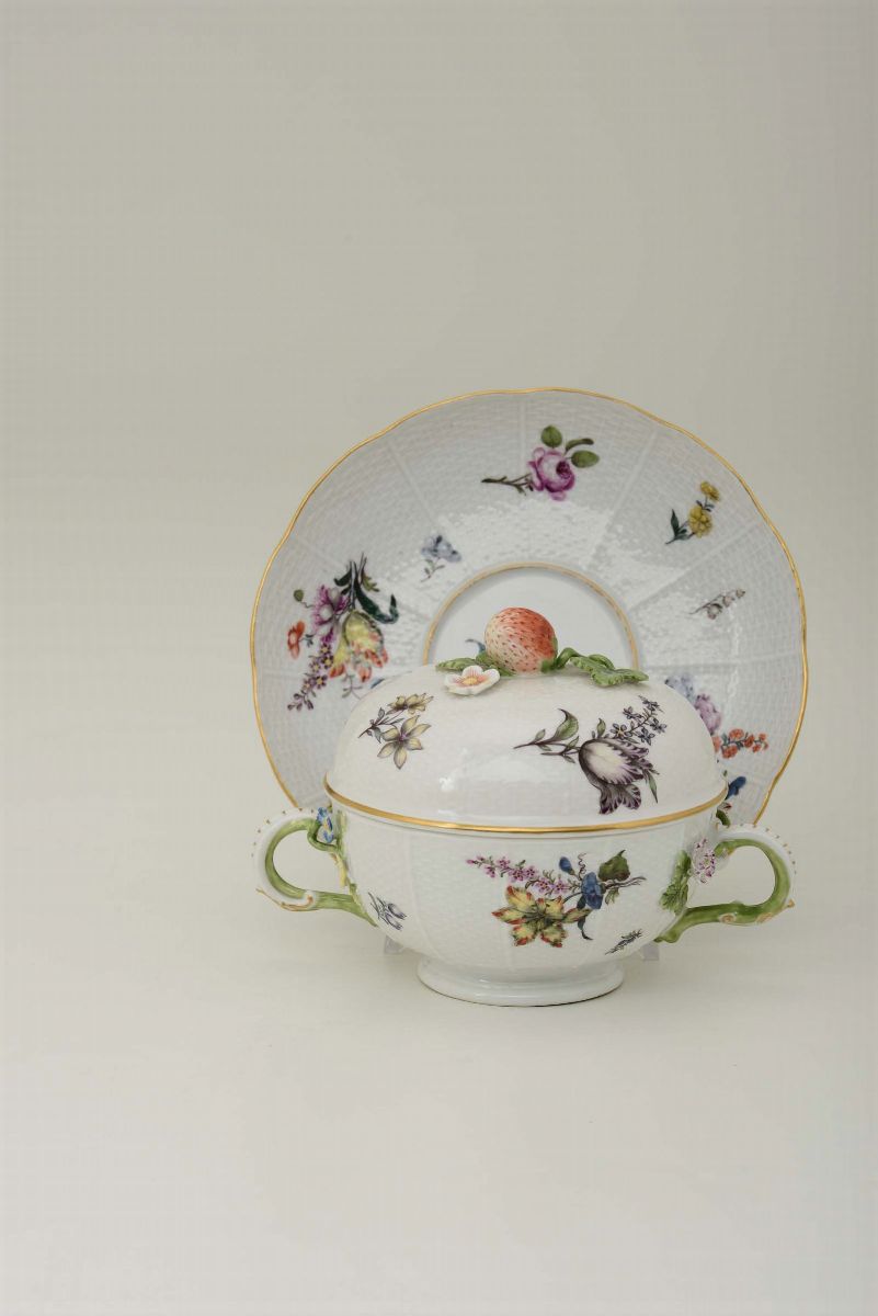 Tazza da Brodo con Sottopiatto Meissen, 1740-1745