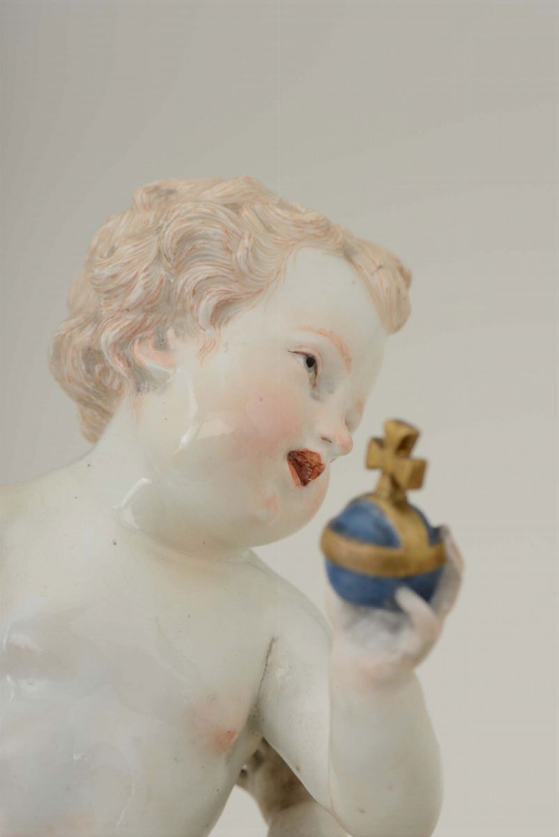 Coppia di Gruppi Raffiguranti i Quattro Continenti Meissen, 1755 Circa Modello di Friedrich Elias...