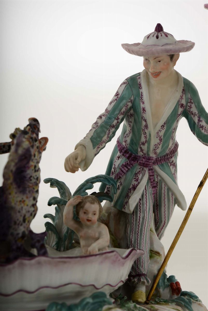 Raro Gruppo Meissen, 1763-1774 Probabile Modello di Franz Ferdinand Meyer