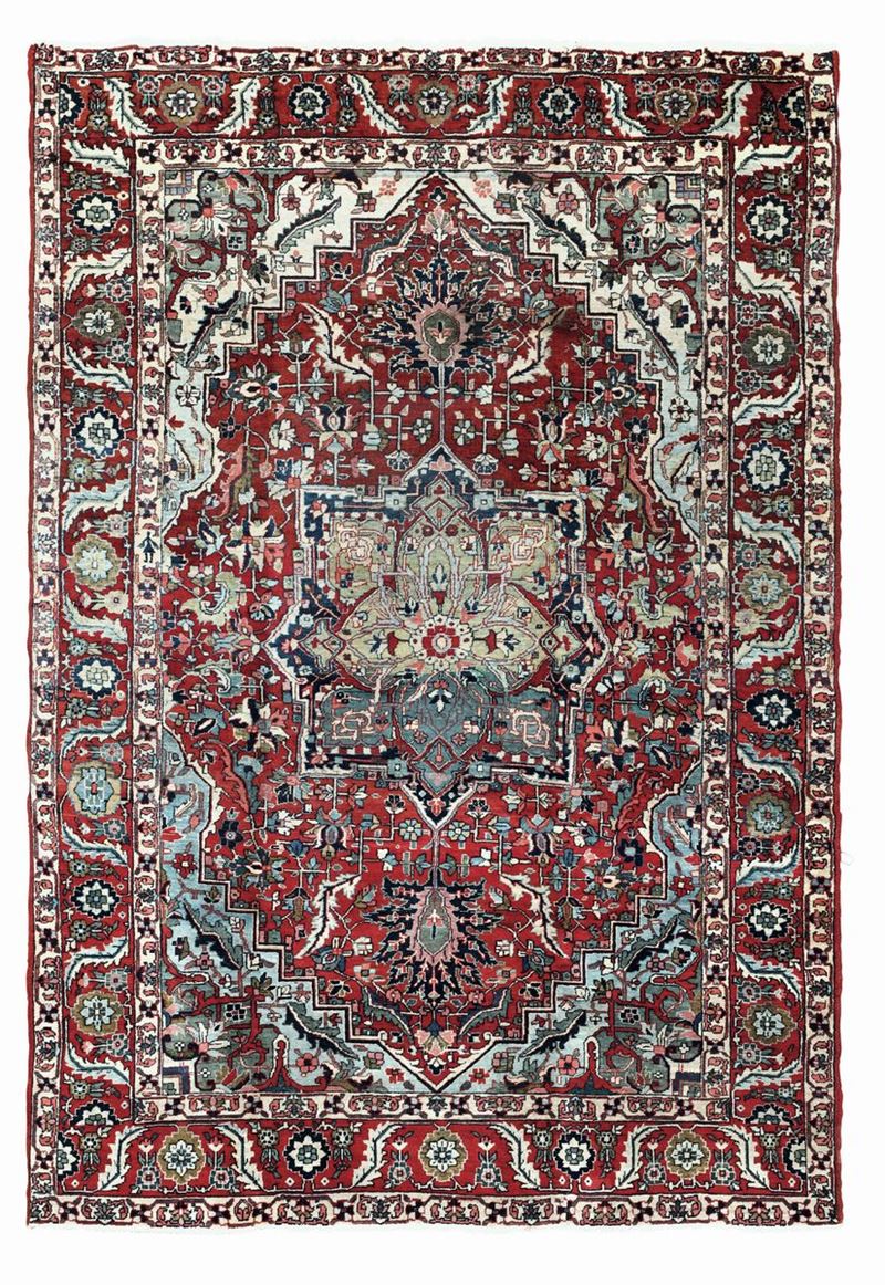 Tappeto nord ovest Persia Heritz,fine XIX secolo  - Auction Fine Carpets - Cambi Casa d'Aste