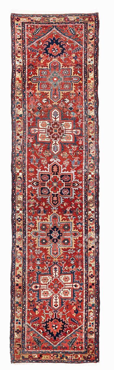 Passatoia nord ovest Persia Heritz, fine XIX secolo  - Auction Fine Carpets - Cambi Casa d'Aste