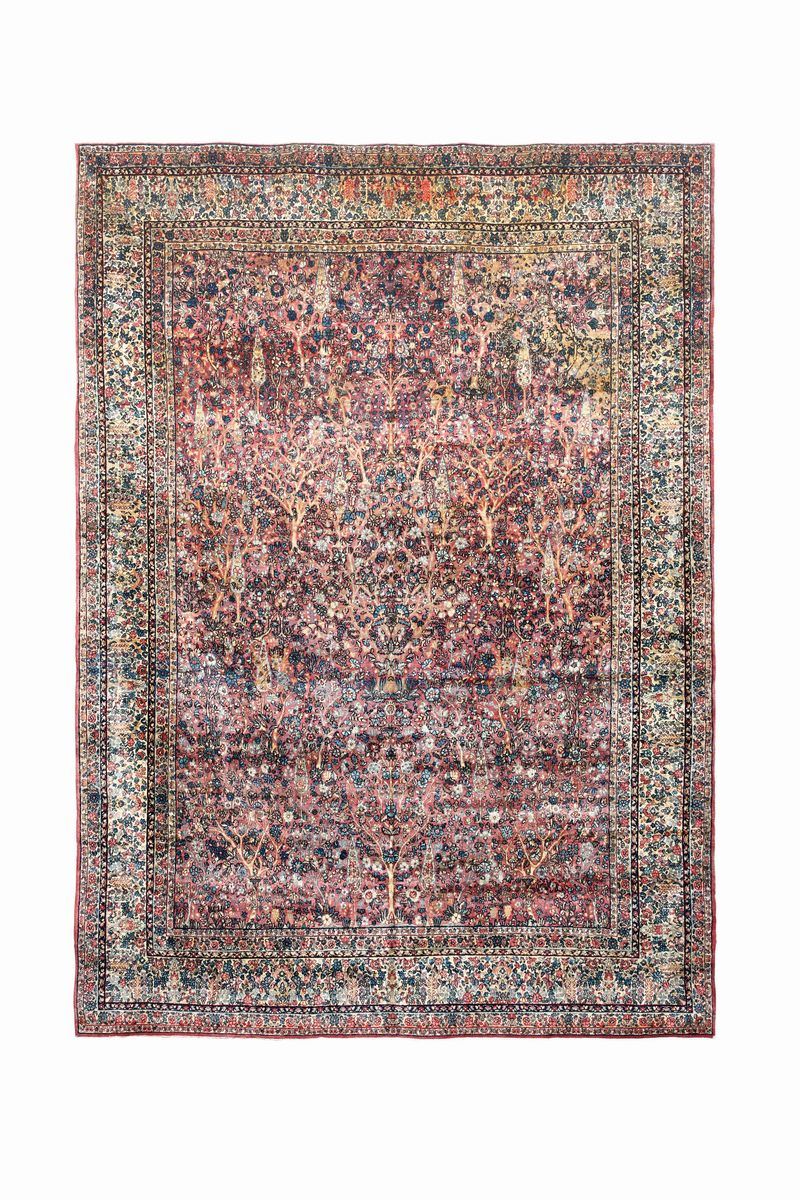 Tappeto persiano Kiman, inizio XX secolo  - Auction Fine Carpets - Cambi Casa d'Aste