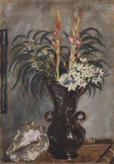 Filippo De Pisis (1896-1956)vaso con Gladioli, 1930